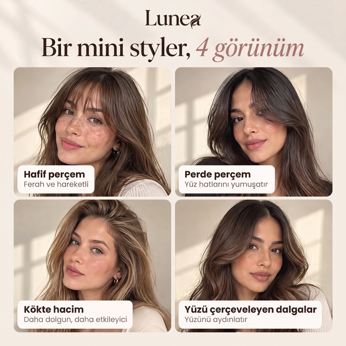 Lunea Taşınabilir Saç Bukle / Düzleştirme Maşası