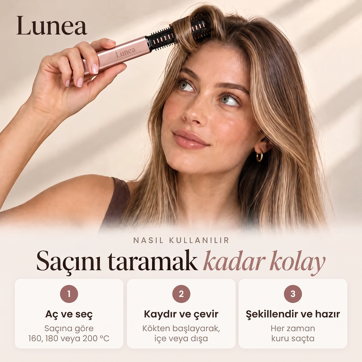 Lunea Taşınabilir Saç Bukle / Düzleştirme Maşası
